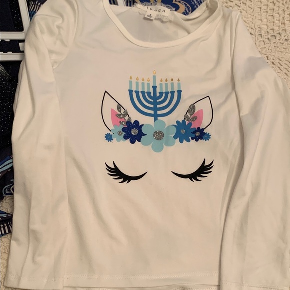 btween 5 piece Hanukkah Outfit with Candle Design - Picture 5 of 8
